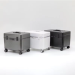 Aluminum Alloy Frame Suitcase, Top-Opening ABS Portable Trolley Case, Universal Wheels, Customs Code Lock Boarding Case