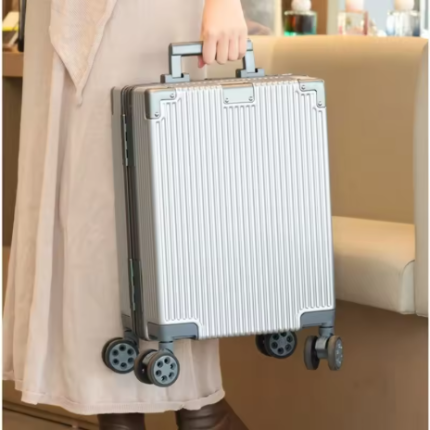 16" Carry-on Suitcase Boarding Mini Lightweight Rolling Luggage for Child Travel Trolley Case with Aluminum Frame Password Lock